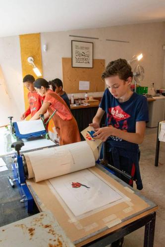 Arts et contes Atelier Gravure